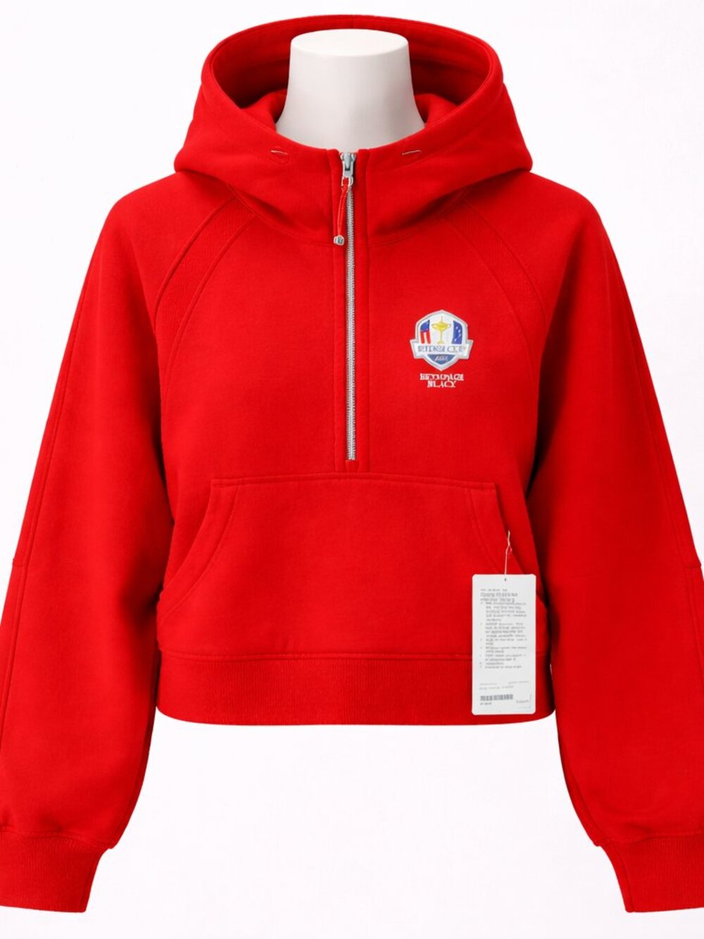 NEW Lululemon Scuba Hoodie Oversized Half-Zip M/L Red Ryder Cup Golf Sweatshirt